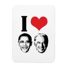 I LOVE JOBAMA RED PLAIN - COPY -.png Rectangular Magnets