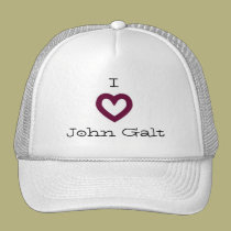 I Love John Galt hats