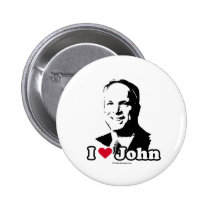 I LOVE JOHN MCCAIN buttons