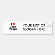 I Love John Thune Bumper Stickers