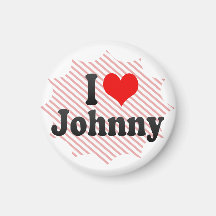 I love Johnny Refrigerator Magnets