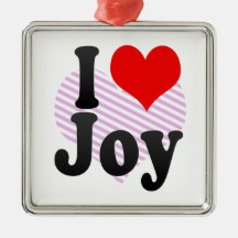 I love Joy Christmas Tree Ornaments