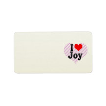 I love Joy Custom Address Labels
