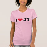 I LOVE JT TEE SHIRTS