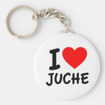 I Love Juche Key Chain