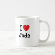 I love Jude heart T-Shirt Mug