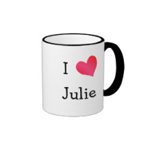 I Love Julie Coffee Mugs