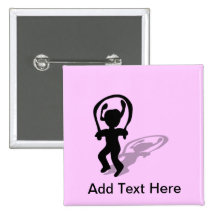 I Love Jumping Rope Silhouette Girl