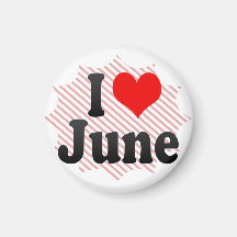 I love June Fridge Magnets