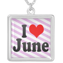 I love June Necklace