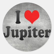 I Love Jupiter, United States Stickers
