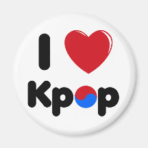 I love k-pop fridge magnet