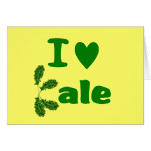 I Love Kale (I Heart Kale) Vegetable/Gardener Greeting Cards