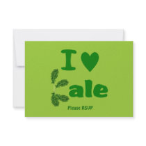 I Love Kale (I Heart Kale) Vegetable/Gardener Invite