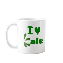 I Love Kale (I Heart Kale) Vegetable/Gardener Coffee Mugs