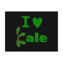 I Love Kale (I Heart Kale) Vegetable/Gardener Postcards
