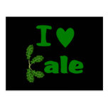 I Love Kale (I Heart Kale) Vegetable/Gardener Postcards