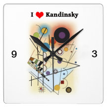 I love Kandinsky Wallclocks