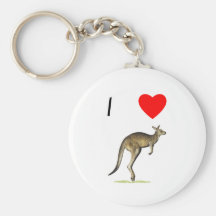 I Love Kangaroos (2) Key Chains