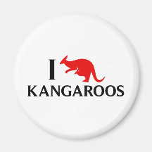 I Love Kangaroos Magnet