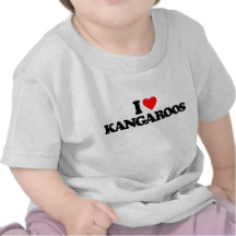 I LOVE KANGAROOS TEE SHIRT
