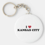 I Love Kansas City Kansas Keychains