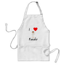 I Love Karate (4) Aprons