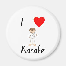 I Love Karate (4) Magnet