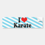 I Love Karate Bumper Sticker