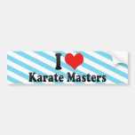 I Love Karate Masters Bumper Stickers