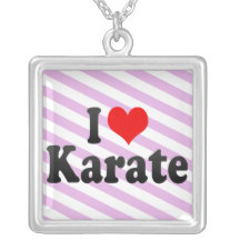 I love Karate Pendant