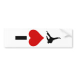 I Love Karate (Vertical) Bumper Stickers