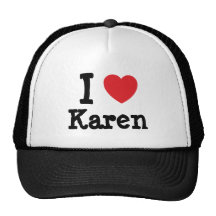 I love Karen heart T-Shirt Trucker Hat