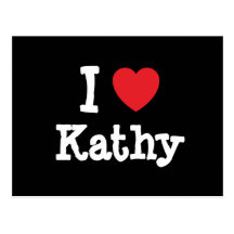 I love Kathy heart T-Shirt Postcard