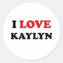 I Love Kaylyn Sticker