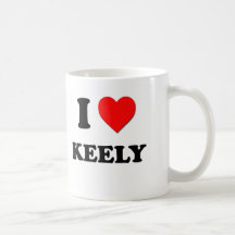 I Love Keely Mug