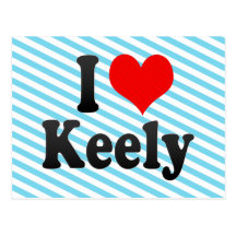 I love Keely Post Card