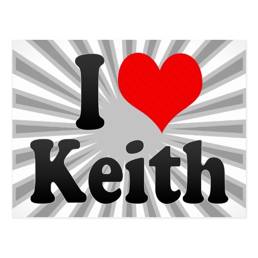 I love Keith Post Card