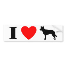 I Love Kelpies Bumper Sticker