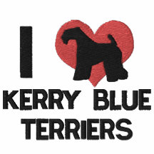 I Love Kerry Blue Terriers Embroidered Polo Shirt