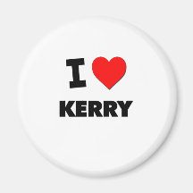 I love Kerry Refrigerator Magnet