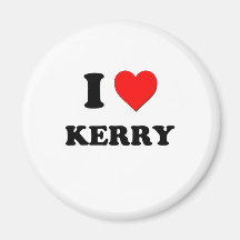 I love Kerry Refrigerator Magnets