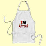 I Love Ketchup aprons