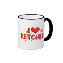 I Love Ketchup Coffee Mug