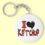 I Love Ketchup keychains