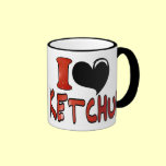 I Love Ketchup mugs