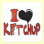 I Love Ketchup stickers