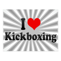 I love Kickboxing Postcards
