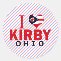 I love Kirby, Ohio Sticker