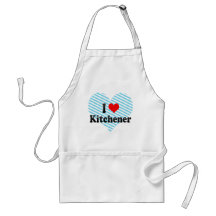 I Love Kitchener, Canada Apron